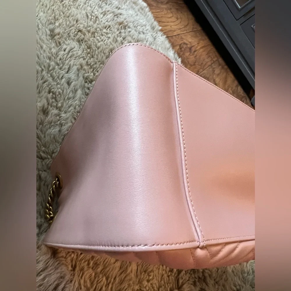 Authentic Gucci Marmont Apollo Chevron Tote Shoulder Crossbody Bag - Picture 7 of 15